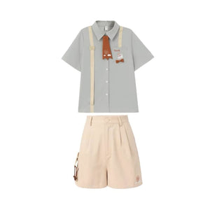 Cute Lovely Duck Shirt & Shorts MM1613 - KawaiiMoriStore