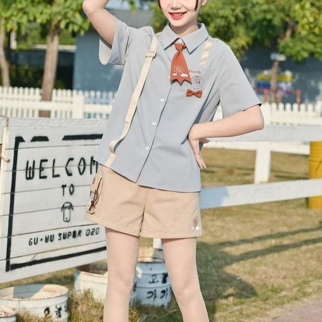 Cute Lovely Duck Shirt & Shorts MM1613 - KawaiiMoriStore