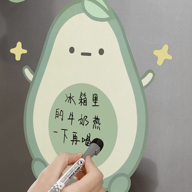 Cute Magnetic Fridge Avocado Notes Board ON665 - board+