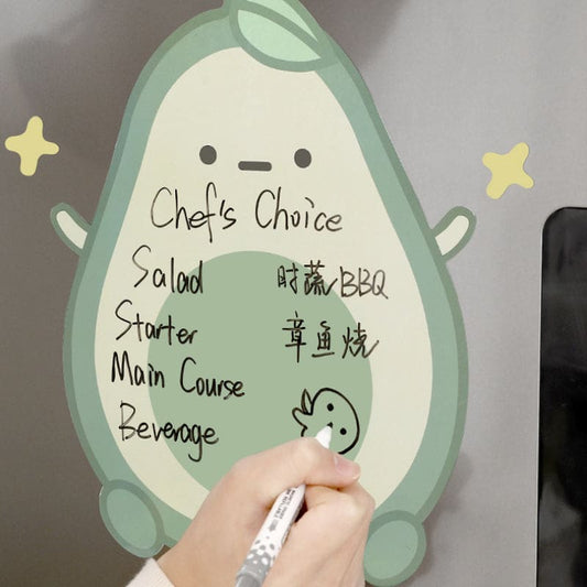 Cute Magnetic Fridge Avocado Notes Board ON665 - board+