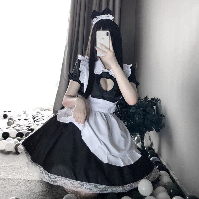 Cute Maid Dress Anime Costume MK198 - KawaiiMoriStore