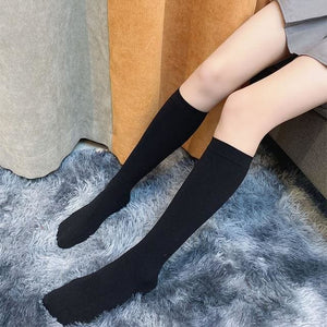 Cute Medias Black White Striped Long Socks MK15818 - KawaiiMoriStore