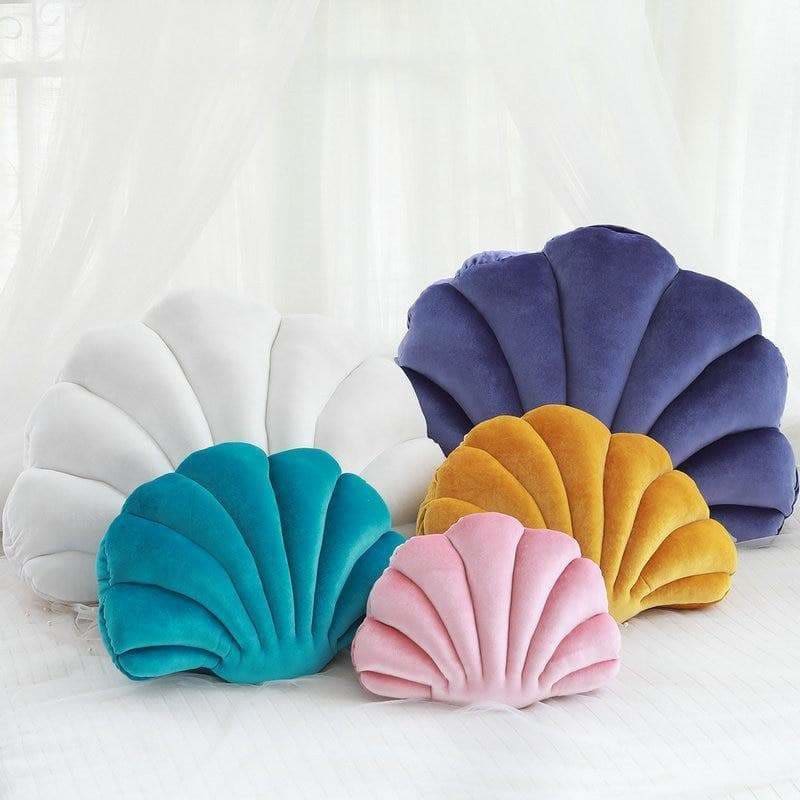 Cute Mermaid Room Velvet Shell Pillow MK16188 - Furnishings