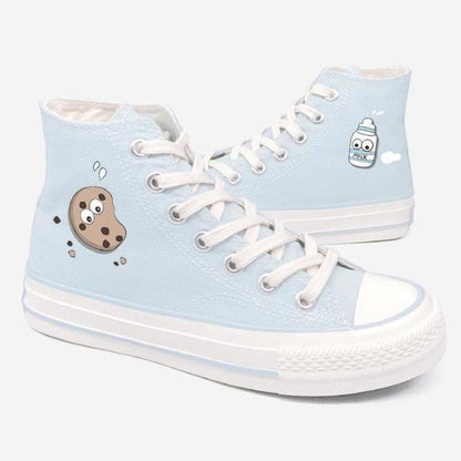 Cute Milk Cookie Canvas Shoes MK15070 - KawaiiMoriStore