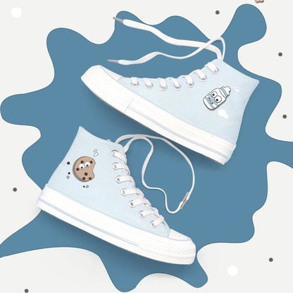 Cute Milk Cookie Canvas Shoes MK15070 - KawaiiMoriStore