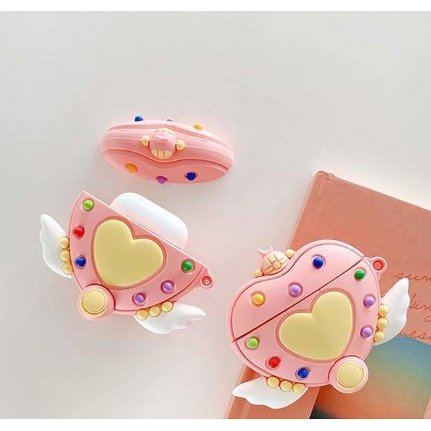 Cute Moon Kawaii Magical Girl Pink Airpods Case MK16110 - 