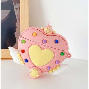 Cute Moon Kawaii Magical Girl Pink Airpods Case MK16110 - 