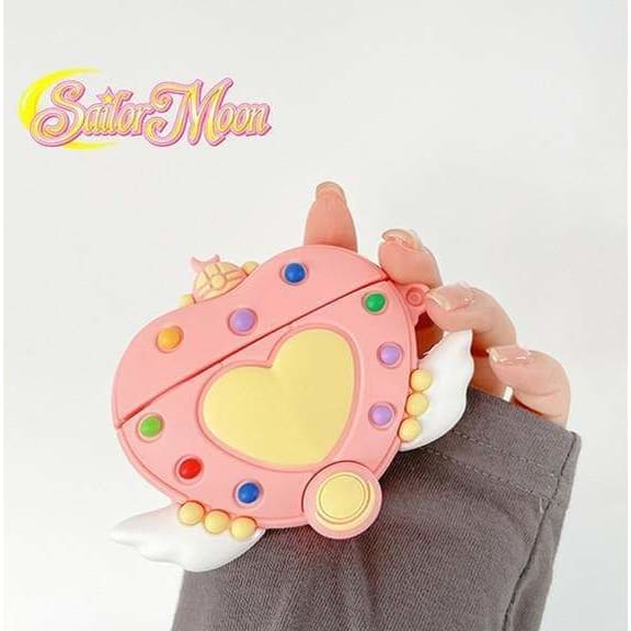 Cute Moon Kawaii Magical Girl Pink Airpods Case MK16110 - 