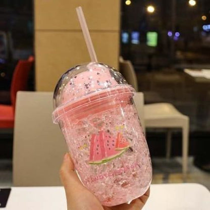 Cute Pink Fruit Ice Water Bottle MK15585 - KawaiiMoriStore