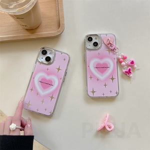 Cute Pink Heart Case - Heartzcore - phone case