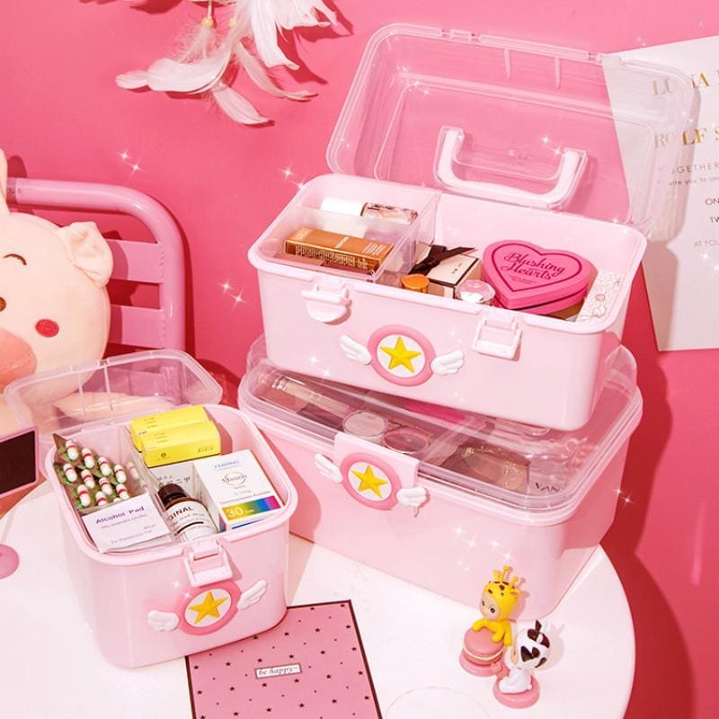 Cute Pink Storage Boxs MK14882 - KawaiiMoriStore