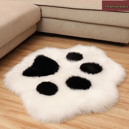 Cute Plush Imitation Wool Bear Paw Rug MK15967 - KawaiiMoriStore