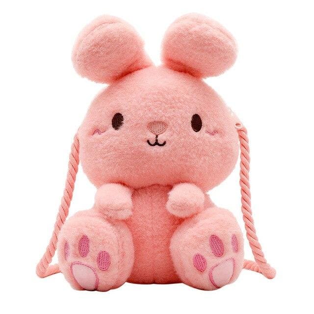 Cute Plush Rabbit Single Shoulder Bag MK15059 - KawaiiMoriStore