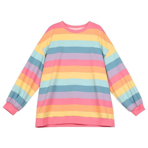 Cute Rainbow Pullover Jumper MK15120 - KawaiiMoriStore