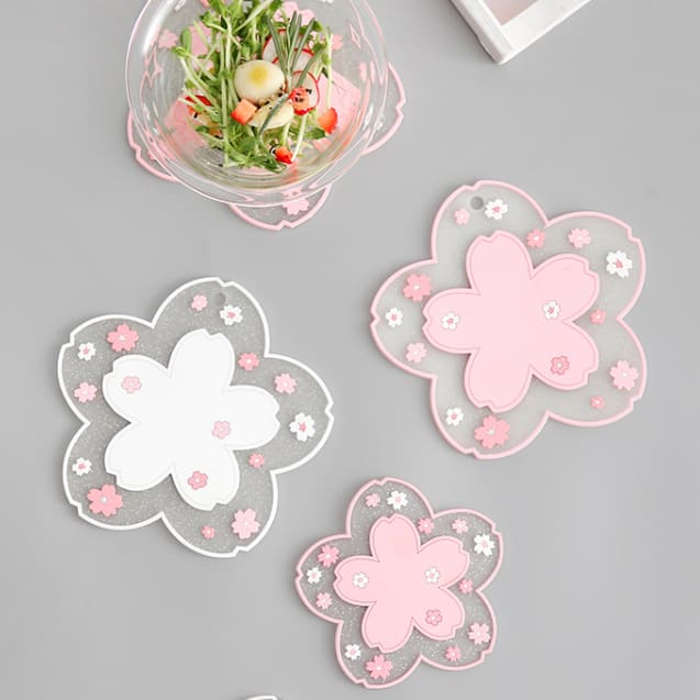 Cute Sakura Cup Mat MK15860 - KawaiiMoriStore