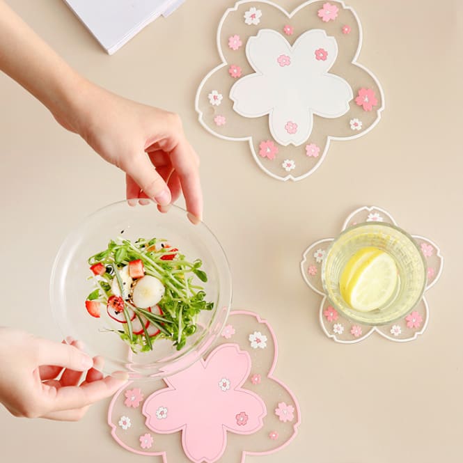 Cute Sakura Cup Mat MK15860 - KawaiiMoriStore