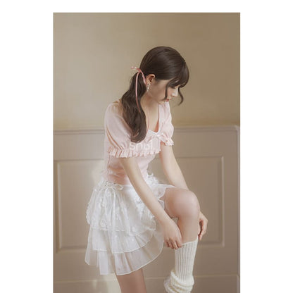 Cute Soft Dreamy Girl Pastel Outfit ON624 - set