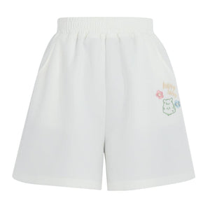 Cute Spring White Bear Shorts ON634