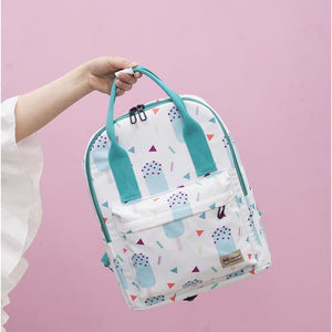Cute Strawberry Print Waterproof Backpack MK15087 - KawaiiMoriStore