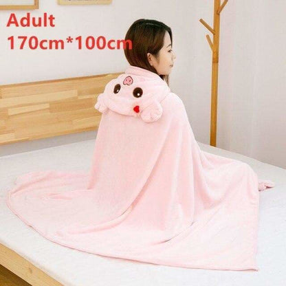 Cute Super Comfy Kawaii Animals Blanket Cape MM1708 - Cape