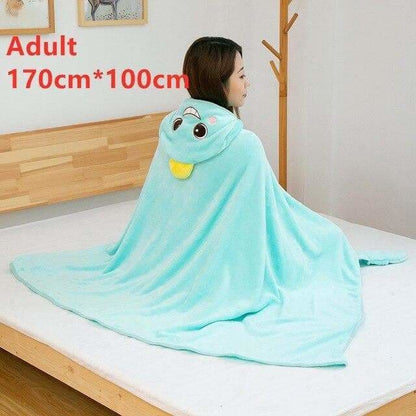 Cute Super Comfy Kawaii Animals Blanket Cape MM1708 - Cape