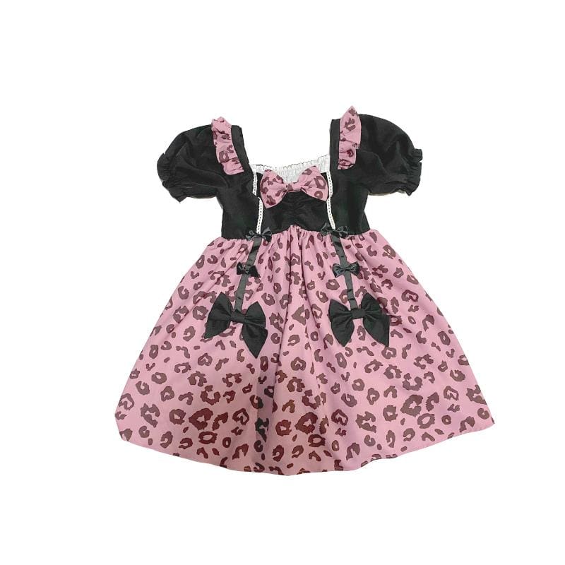 Cute Sweet Cool Black/Pink Lolita Dress MM1202 - KawaiiMoriStore