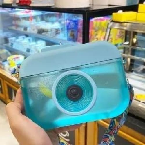 Cute Transparent Camera Shape Plastic Water Cup MM1281 - KawaiiMoriStore