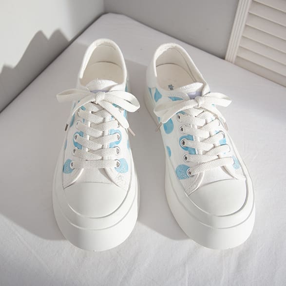 Cute White Star Wars Canvas Shoes MM1169 - KawaiiMoriStore