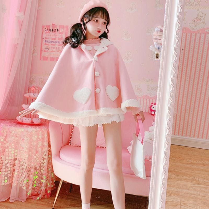 Cute Wings Pink Cloak MK15612 - KawaiiMoriStore