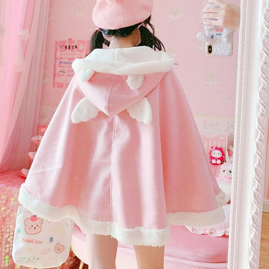 Cute Wings Pink Cloak MK15612 - KawaiiMoriStore