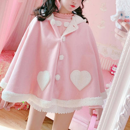 Cute Wings Pink Cloak MK15612 - KawaiiMoriStore