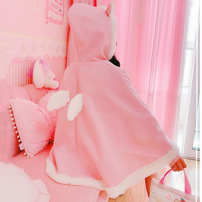 Cute Wings Pink Cloak MK15612 - KawaiiMoriStore