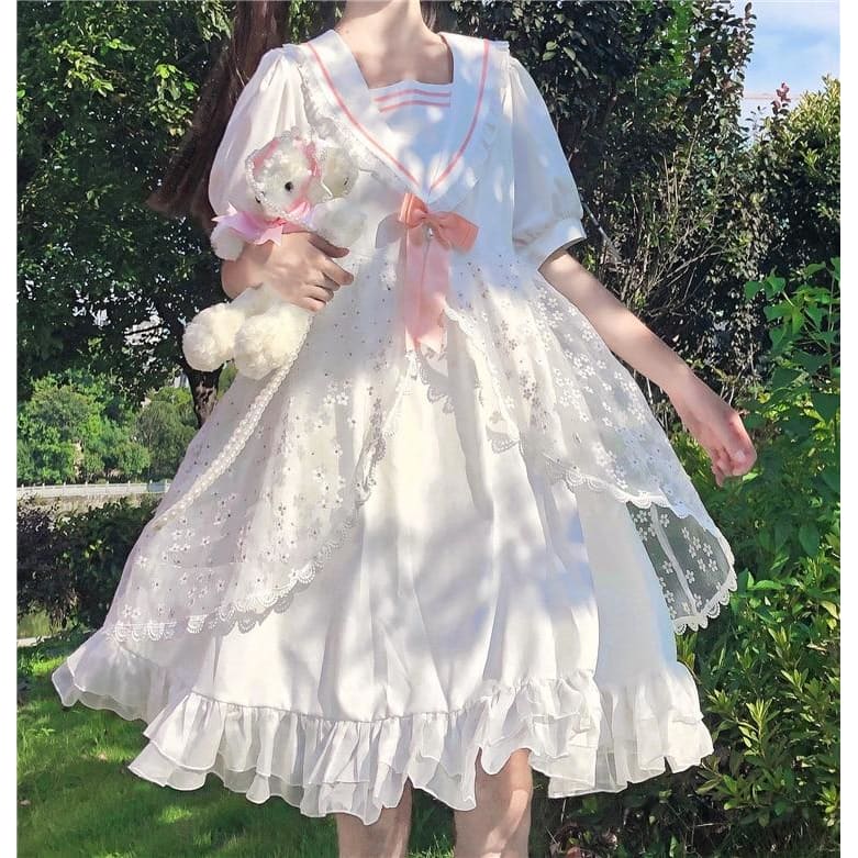 Daisy Meadow Kawaii Fashion Fairy Princess Lolita Dress - 