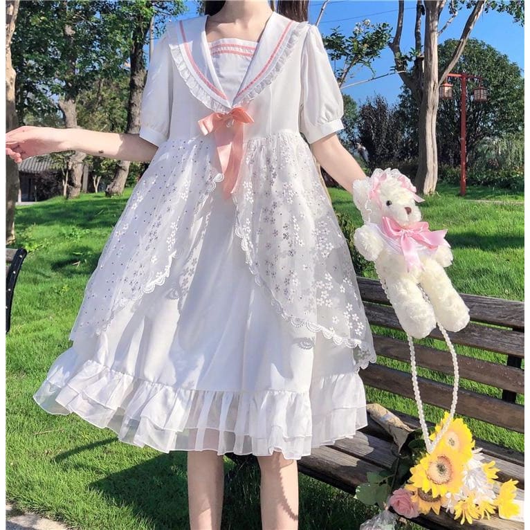Daisy Meadow Kawaii Fashion Fairy Princess Lolita Dress - 