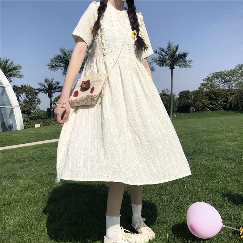 Daisy River Mori Girl Summer Midi Dress - One Size