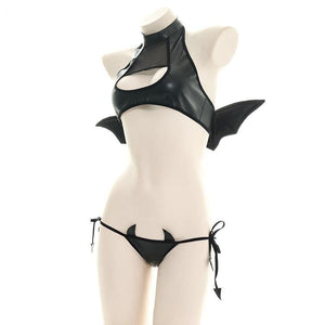 Devil Black Bat Style Underwear MK068 - KawaiiMoriStore