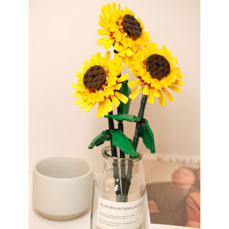 DIY Building Sunflower Blocks - 1 pc - block