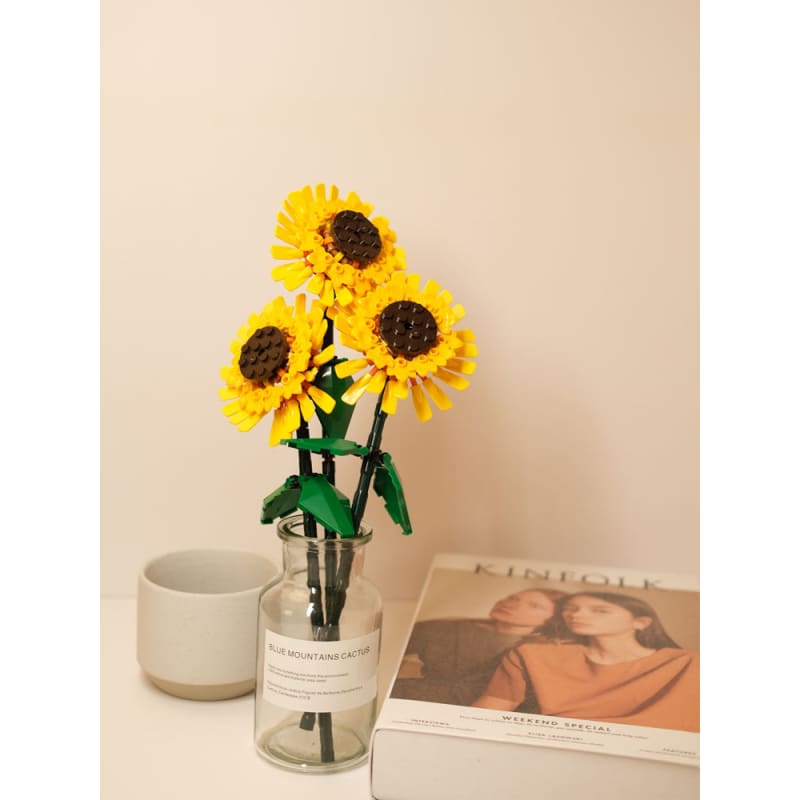 DIY Building Sunflower Blocks - 1 pc - block