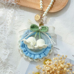 DIY Lily of the valley pendant - B / White - DIY