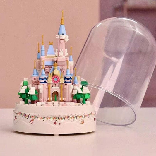 DIY patchwork castle music box gift - DIY