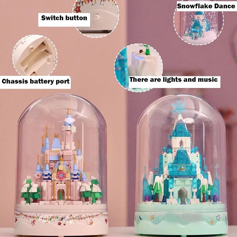 DIY patchwork castle music box gift - DIY