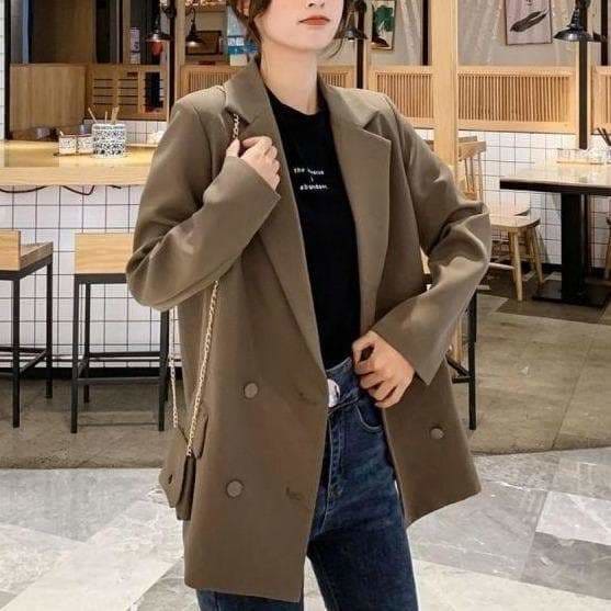 Elegant Fashion Double Breasted Coat MK16121 - Coat