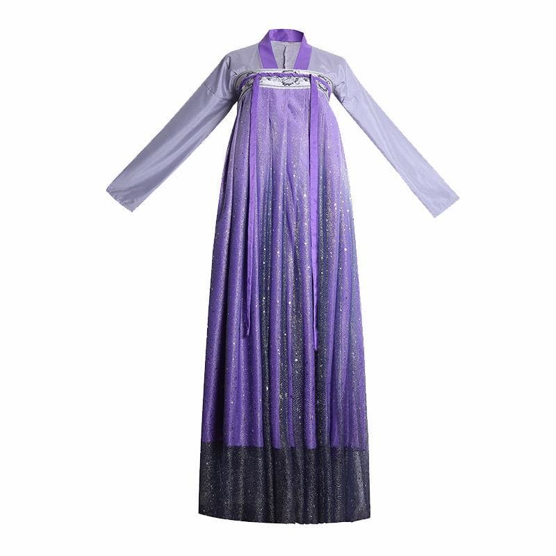 Elegant Purple Starry Sky Chinese Style Hanfu MK15179 - KawaiiMoriStore