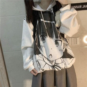 Fashion Cartoon Printed Girls Streetwear Hoodies MK15462 - KawaiiMoriStore