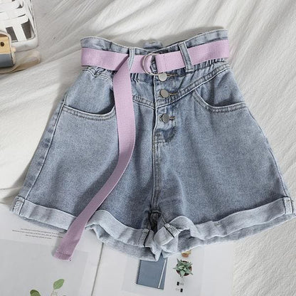 Fashion Denim Shorts MK15910 - KawaiiMoriStore