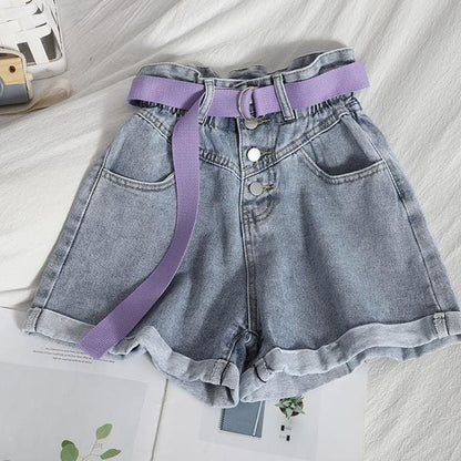 Fashion Denim Shorts MK15910 - KawaiiMoriStore