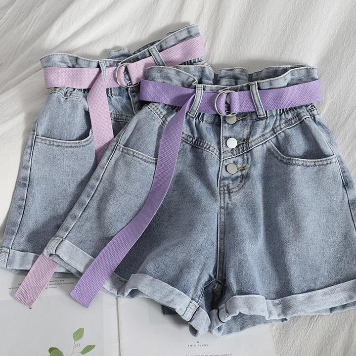 Fashion Denim Shorts MK15910 - KawaiiMoriStore