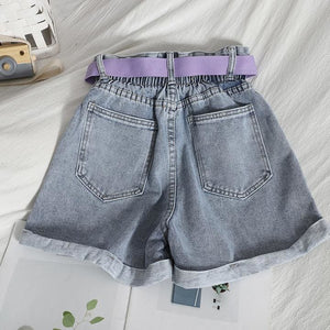 Fashion Denim Shorts MK15910 - KawaiiMoriStore