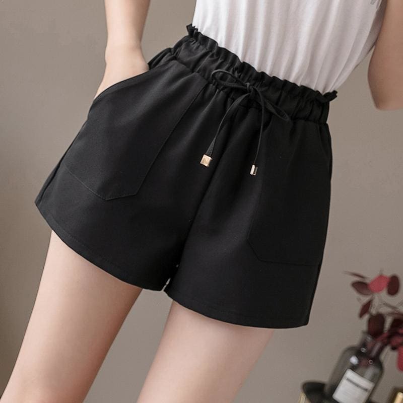 Fashion High Waisted Chiffon Shorts MK15965 - KawaiiMoriStore