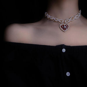 Fashion Pearl Temperament Collarbone Necklace MM15574 - KawaiiMoriStore